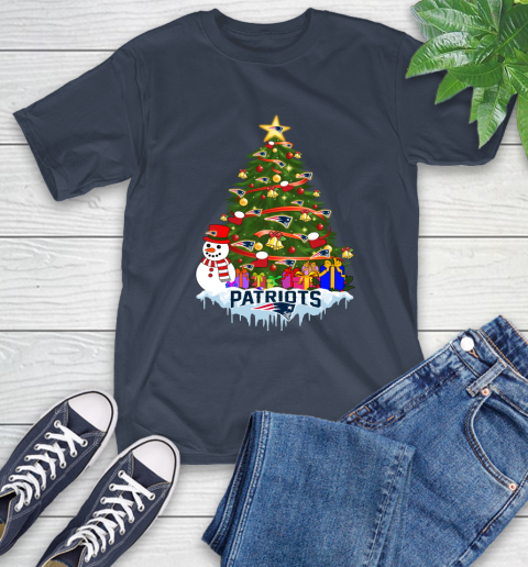 New England Patriots Merry Christmas NFL Football Sports T-Shirt 4