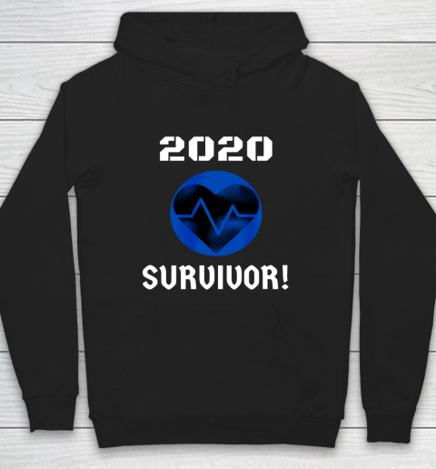 2020 Survivor Heart Beat T Shirt Black Heart Hoodie