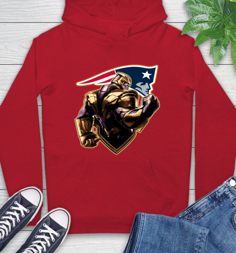 NFL Thanos Avengers Endgame Football Sports New England Patriots Hoodie 10