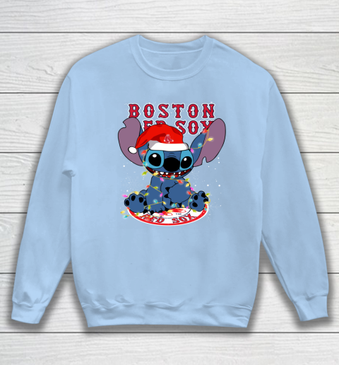 Boston Red Sox MLB noel stitch Baseball Christmas Sweatshirt 4