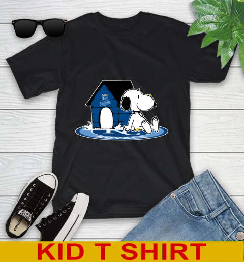 MLB Baseball Kansas City Royals Snoopy The Peanuts Movie Shirt Youth T-Shirt 2