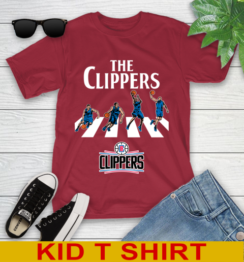NBA Basketball LA Clippers The Beatles Rock Band Shirt Youth T-Shirt 12