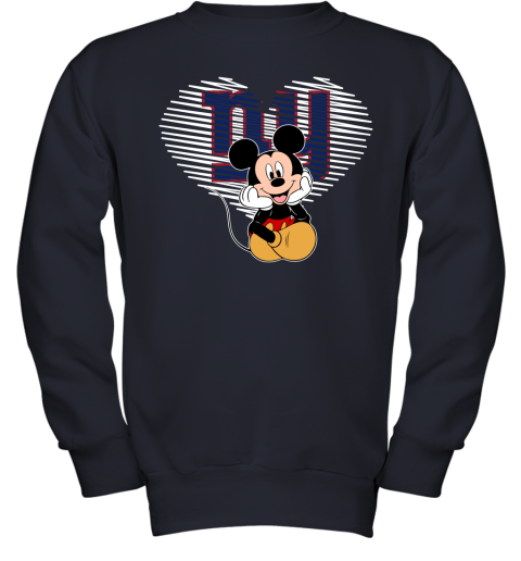 NFL New York Giants The Heart Mickey Mouse Disney Football T Shirt Ek7SWPjzt6Q youth sweatshirt 47 95 151514 front navy