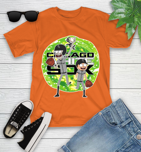 MLB Chicago White Sox Rick And Morty Baseball Sports Youth T-Shirt 7