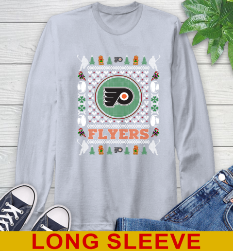 Philadelphia Flyers Merry Christmas NHL Hockey Loyal Fan Long Sleeve T-Shirt 6