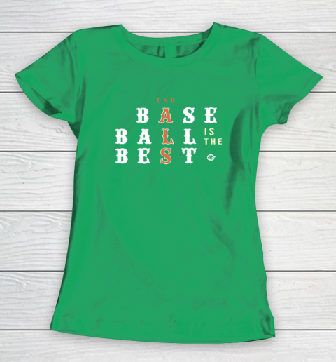 End ALS Baseball Is The Best Women's T-Shirt 4