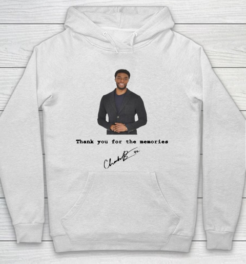 RIP Chadwick Boseman Signature Thank You For The Memories Black Panther Hoodie
