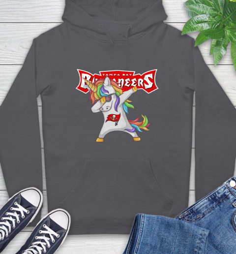 Tampa Bay Buccaneers NFL Football Funny Unicorn Dabbing Sports Hoodie 7