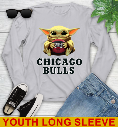 NBA Basketball Chicago Bulls Star Wars Baby Yoda Shirt 127