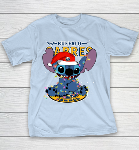 Buffalo Sabres NHL Hockey noel stitch Christmas Youth T-Shirt 5 Buffalo Sabres NHL Hockey noel stitch Christmas Youth T-Shirt - Image 5