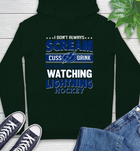 Tampa Bay Lightning NHL Hockey I Scream Cuss Drink When I'm Watching My Team Hoodie 12