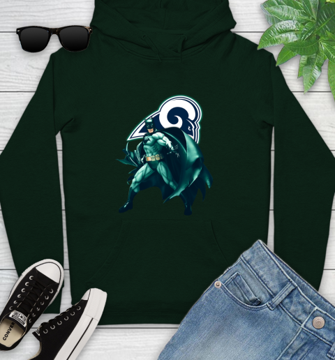 NFL Batman Football Sports Los Angeles Rams Youth Hoodie 13