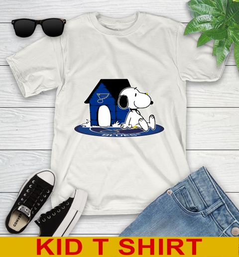 NHL Hockey St.Louis Blues Snoopy The Peanuts Movie Shirt Youth T-Shirt