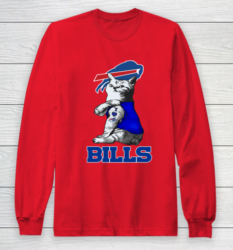 NFL Football My Cat Loves Buffalo Bills Long Sleeve T-Shirt 7