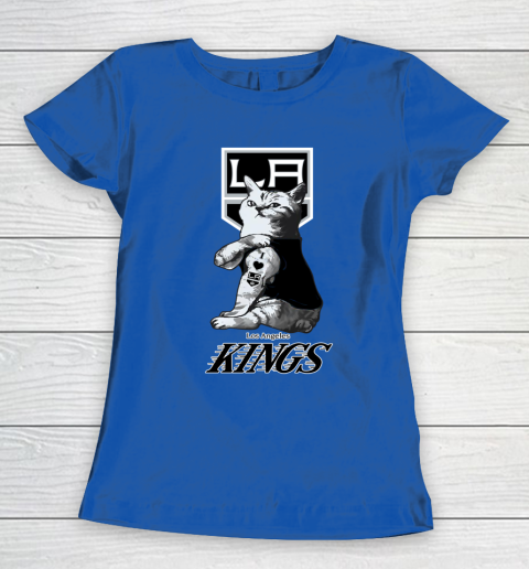 NHL My Cat Loves Los Angeles Kings Hockey Women's T-Shirt 8