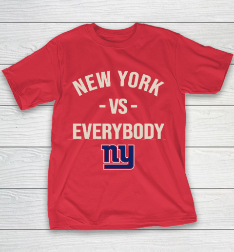 New York Giants Vs Everybody Youth T-Shirt 7