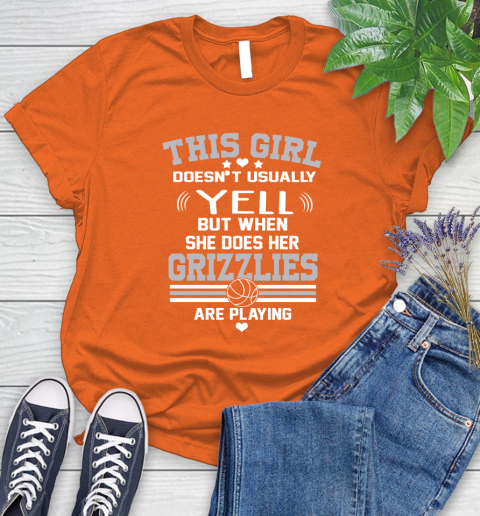 Memphis Grizzlies NBA Basketball I Yell When My Team Is Playing Women's T-Shirt 3