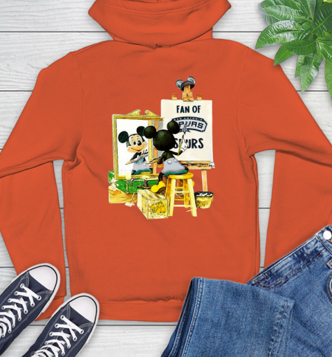 NBA Basketball San Antonio Spurs Mickey Drawing Shirt 16