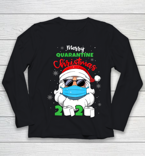 Merry Quarantine Christmas 2020 Funny Xmas Pajamas Family Youth Long Sleeve