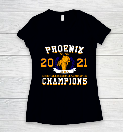 Phoenix Suns Finals 2021 NBA Champions Women's V-Neck T-Shirt