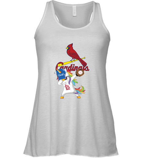 Hip Hop Dabbing Unicorn Flippin Love St Louis Cardinals Racerback Tank