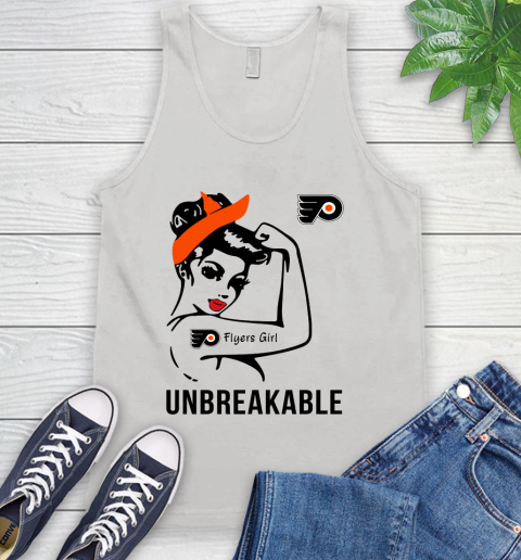 NHL Philadelphia Flyers Girl Unbreakable Hockey Sports Tank Top