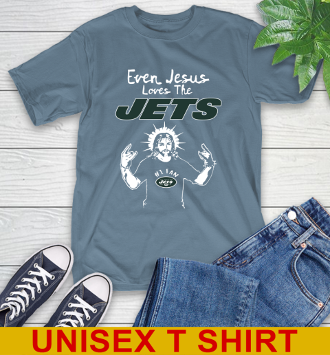 New York Jets NFL Football Even Jesus Loves The Jets Shirt T-Shirt 8