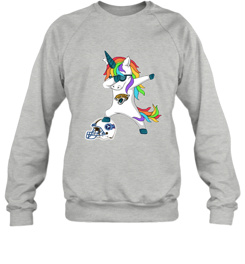 Football Dabbing Unicorn Steps On Helmet Jacksonville Jaguars Sweatshirt
