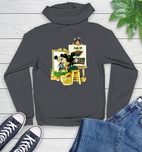 NHL Hockey Minnesota Wild Mickey Drawing Shirt 130