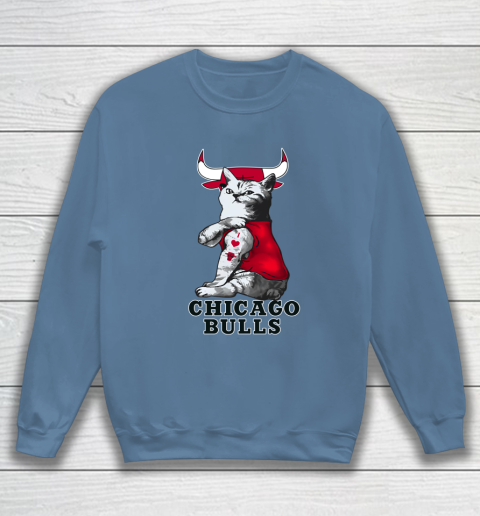 NBA Basketball My Cat Loves Chicago Bulls Sweatshirt 6