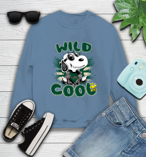NHL Hockey Minnesota Wild Cool Snoopy Shirt Sweatshirt 9