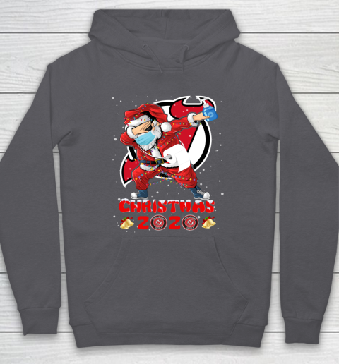 New Jersey Devils Funny Santa Claus Dabbing Christmas 2020 NHL Hoodie 4