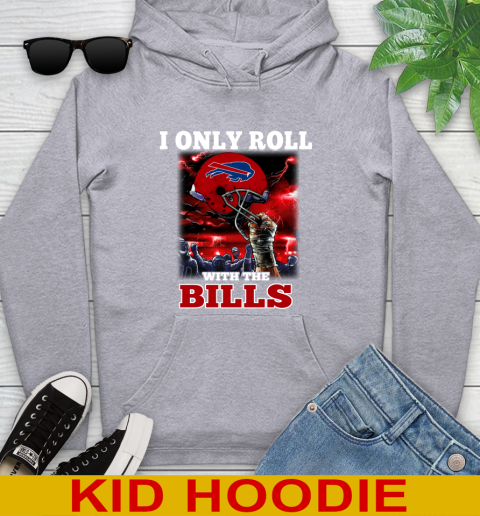 Buffalo Bills NFL Football I Only Roll With My Team Sports Youth Hoodie 6