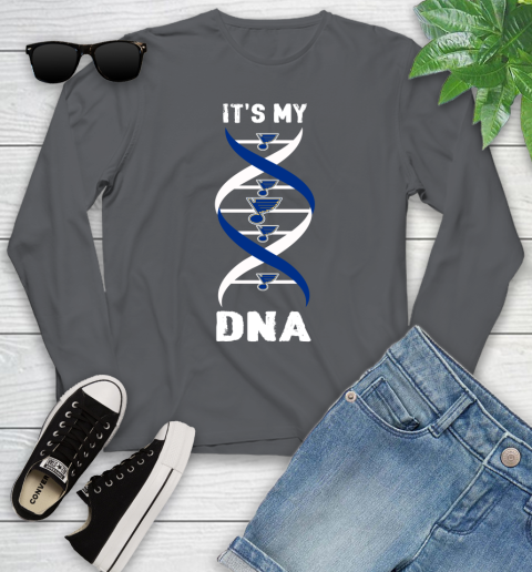 St.Louis Blues NHL Hockey It's My DNA Sports Youth Long Sleeve 9