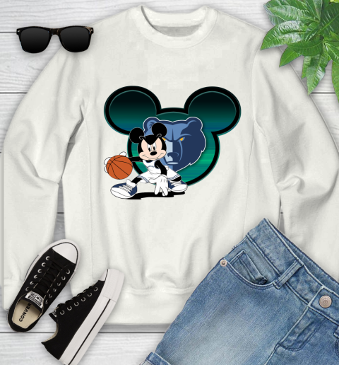 NBA Memphis Grizzlies Mickey Mouse Disney Basketball Youth Sweatshirt