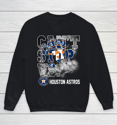 MLB Houston Astros Baseball Can't Stop Vs Houston Astros Youth Sweatshirt