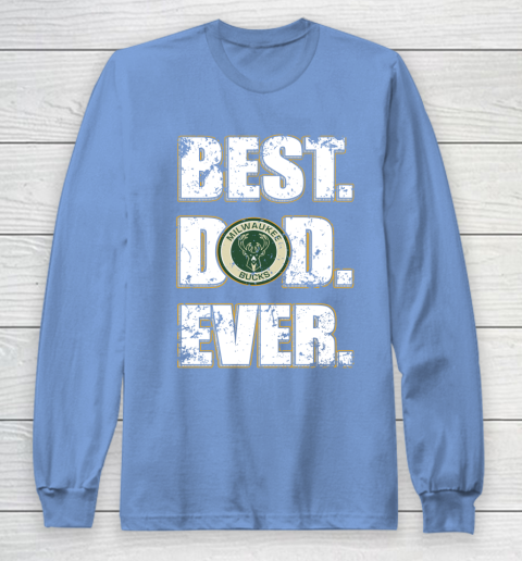 NBA Milwaukee Bucks Basketball Best Dad Ever Family Shirt Long Sleeve T-Shirt 8