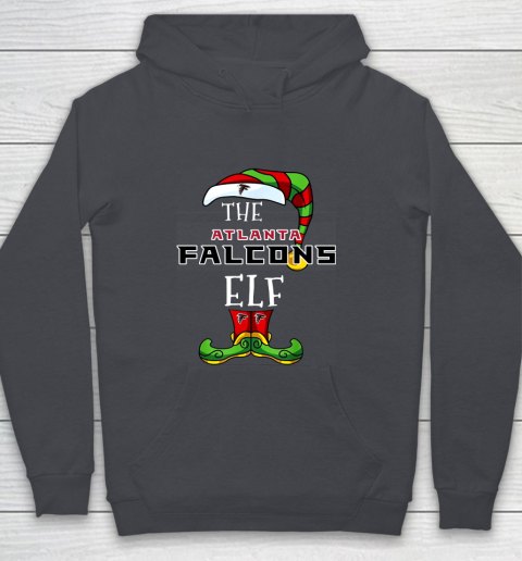 Atlanta Falcons Christmas ELF Funny NFL Youth Hoodie 5