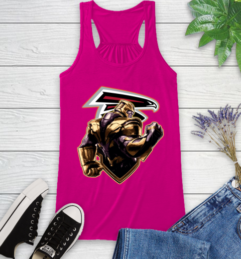 NFL Thanos Avengers Endgame Football Sports Atlanta Falcons Racerback Tank 8