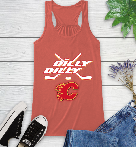 NHL Calgary Flames Dilly Dilly Hockey Sports Racerback Tank 4