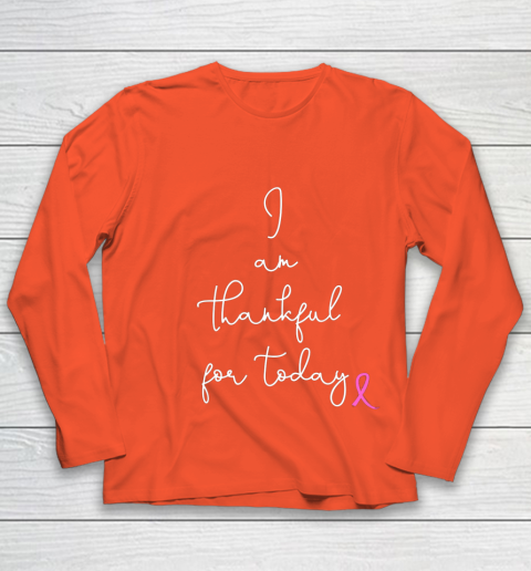 Womens Fighting Breast Cancer Product Gift Battling Through Chemo Youth Long Sleeve 3