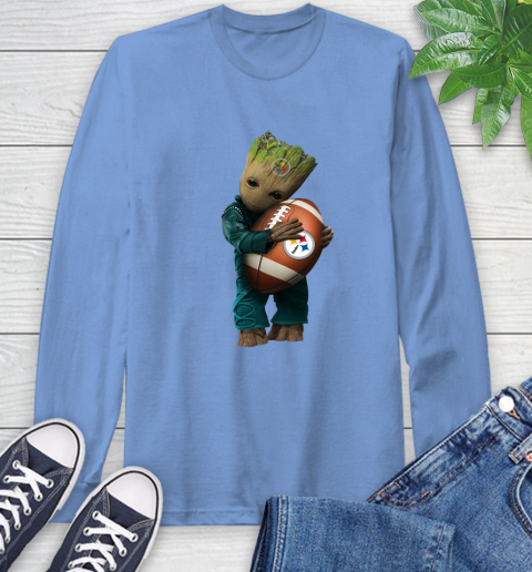 NFL Groot Guardians Of The Galaxy Football Sports Pittsburgh Steelers Long Sleeve T-Shirt 11