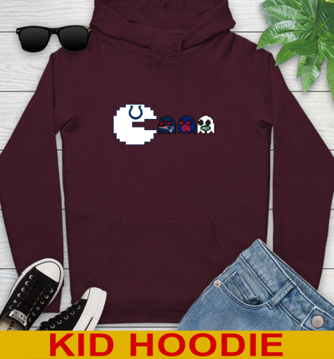 Indianapolis Colts NFL Football Pac Man Champion Youth Hoodie 7