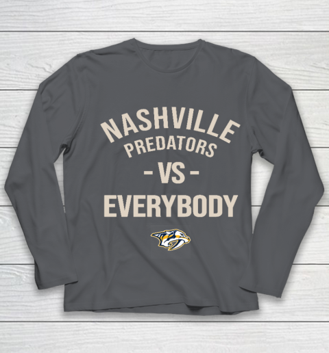 Nashville Predators Vs Everybody Youth Long Sleeve 6
