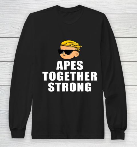 Apes Together Strong Funny WSB Stonks Meme Long Sleeve T-Shirt