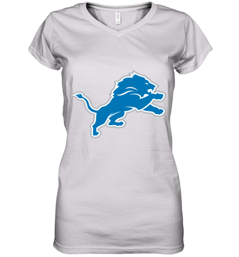 Detroit Lions NFL Pro Line by Fanatics Branded Blue Vintage Victory Women's V-Neck T-Shirt