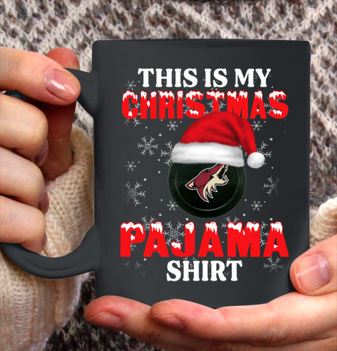 Arizona Coyotes This Is My Christmas Pajama Shirt NHL Ceramic Mug 11oz 2