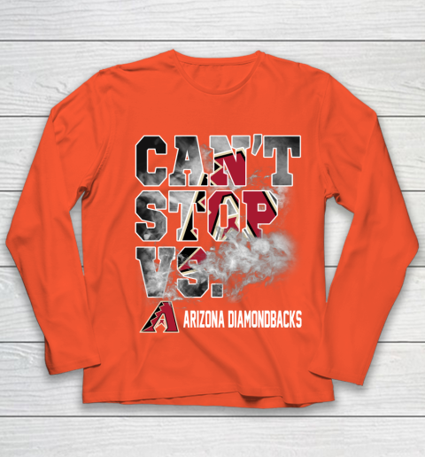 MLB Arizona Diamondbacks Baseball Can't Stop Vs Arizona Diamondbacks Youth Long Sleeve 3