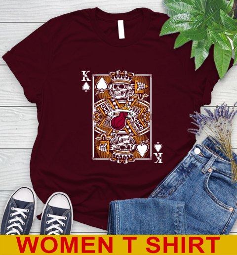 Miami Heat NBA Basketball The King Of Spades Death Cards Shirt Women's T-Shirt 6