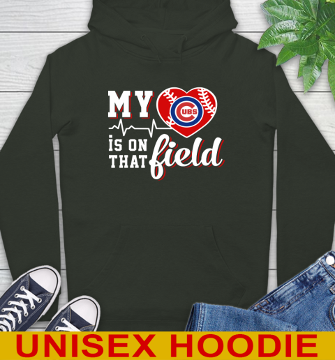 MLB My Heart Is On That Field Baseball Sports Chicago Cubs Hoodie 12